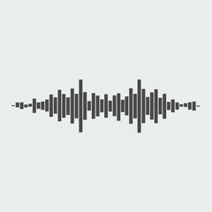 Obraz premium Sound music waves set. Audio technology musical pulse or sound charts. Equalizer play sound waves