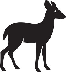 tufted deer vector