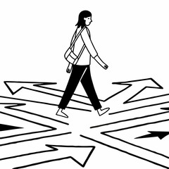 silhouette of a woman