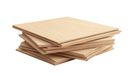 A stack of plywood sheets, Transparent background, PNG file