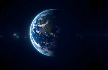 Obraz premium View of Earth from Space