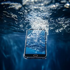Mobile Phone Falling Water Bubbles Waterproof Case Technology Submersion Impact Resistant Device Protection Innovation