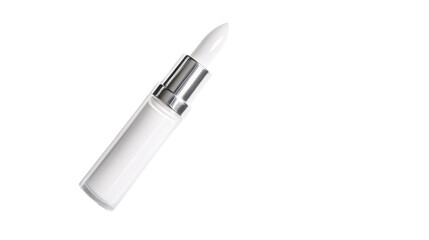 A tube of brightening eye cream with a metallic applicator tip, Transparent background, PNG file