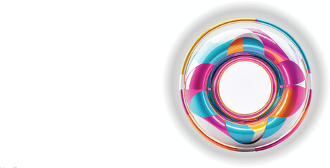 Fototapeta premium Iridescent Purple Water Drop Splash