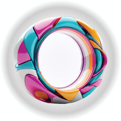 Obraz premium Iridescent Purple Water Drop Splash