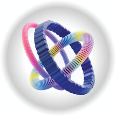 Iridescent Purple Water Drop Splash