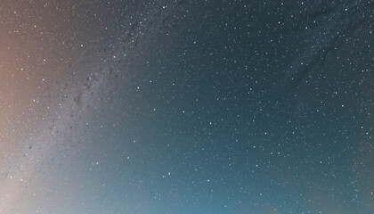 Fototapeta premium Stary clear night sky. Mixed media 