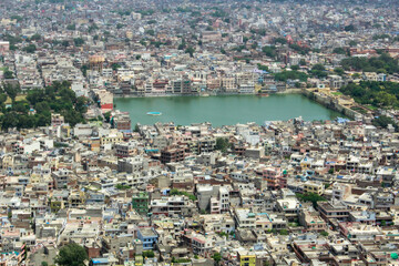 Obraz premium View of Jaipur city from above. Jaipur, India