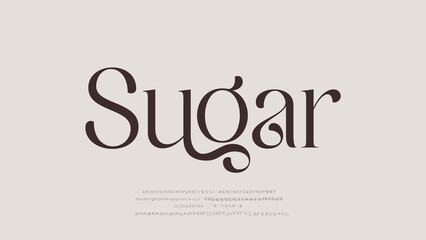 Modern and Elegant wedding alphabet letters font and number. Typography Luxury classic lettering serif fonts decorative vintage retro logo concept. vector illustration