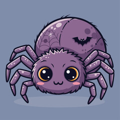 Fototapeta premium cute spider halloween vector illustration