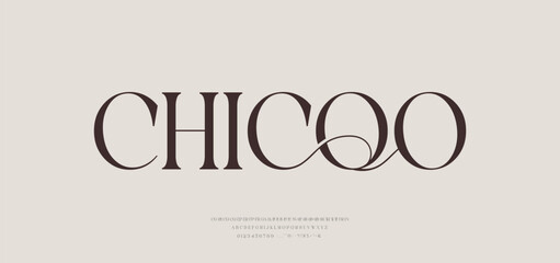 Modern and Elegant Font. Beauty & Luxury font alphabet logo. Typography beautiful fashion elegant classic letters serif fonts decorative wedding vintage retro logos. vector illustration
