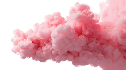 Pink Smoke Effect Isolated on Transparent Background

