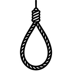 noose isolated on white background