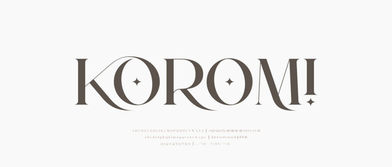 Modern and Classic Elegant alphabet beauty logo font. Classic beautiful Modern luxury Serif Letter Minimal Fashion. Typography decoration logotype fonts, wedding, logos. vector illustration