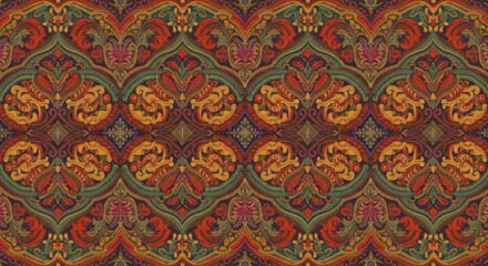 Detailed Vintage Floral Textile Texture Background Decorative Ornament Art