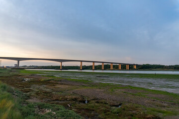 Fototapeta premium The Orwell Bridge near Ipswich in Suffolk, UK