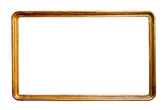 horizontal narrow rounded corner picture frame