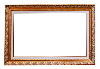 vintage picture frame with passe-partout cutout