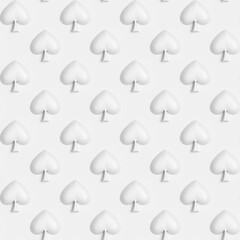 Spade shape pattern (Perfect seamless pattern)