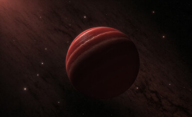 Ultra-Realistic Brown Dwarf Star in Deep Space &ndash; High Detail Scientific Visualization