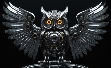 Biomechanical Owl &ndash; The Watcher of the Future