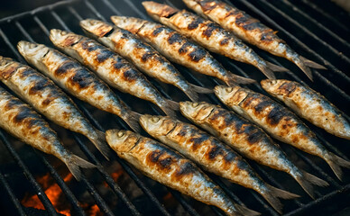 Grilled sardines