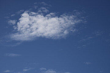 Shining Horizon Beyond White Clouds