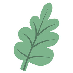 hand holding green leaf cartoon vector	
