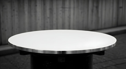 Blank Round Tabletop Perfect for Product Displays Mockups and Advertising