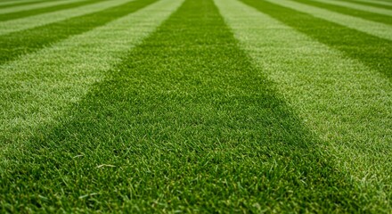 Lawn Photo Green Grass Texture Striped Pattern Fresh Cut Field