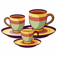 cup of coffee and sweets