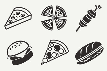 set of food icons