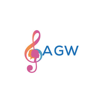 AGW letter logo. AGW Music Inspiring Young Minds Through Melody. The Sound of Growth AGW's Musical Journey.
