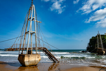 view of a temple on an island, sri lanka