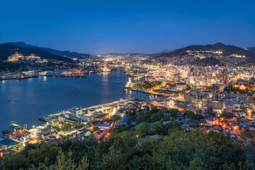Nagasaki city night view, Nagasaki Prefecture, Japan