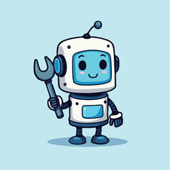 funny cartoon robot
