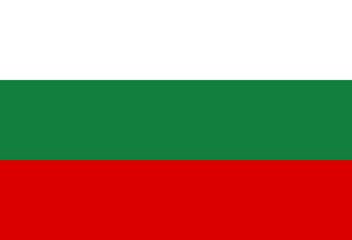 Flag of the Bulgaria, vector illustration.