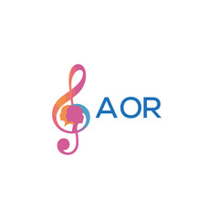 AOR letter logo. AOR Music Inspiring Young Minds Through Melody. The Sound of Growth AOR's Musical Journey.
