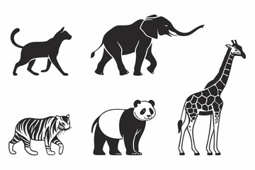 Naklejka premium set of animal 