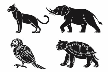 Naklejka premium set of animals