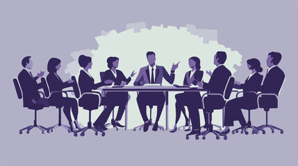 Business meeting teamwork collaboration corporate office brainstorming strategy discussion problem solving solutions communication team leader boss management executive professional diverse group