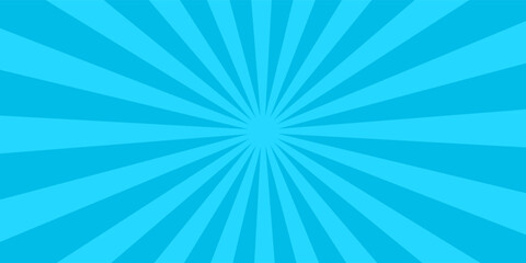 Comic blue background with city silhouette and cloud illustration