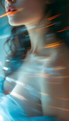 ファンタジーストーリー（胸元が語る、静かな意志を纏う女性）