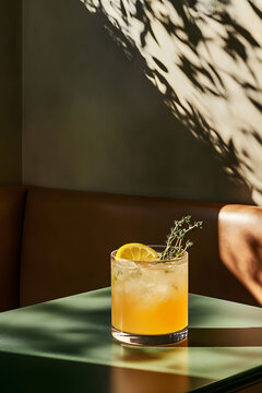 Orange juice served in a glass