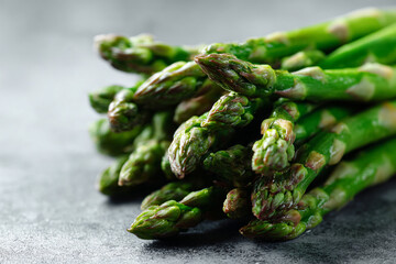 a bunch of asparagus spears on a table
