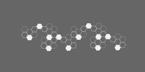 Concept data technology.Background hexagon geometric pattern abstract elements design.Vector tamplate.	