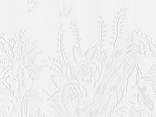 embossed image of flowers 