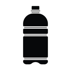 Plastic water bottle icon vector illustration, black and white, water bottle clip art, clip art of water bottle, clip art water bottles, drink bottle  silhouette