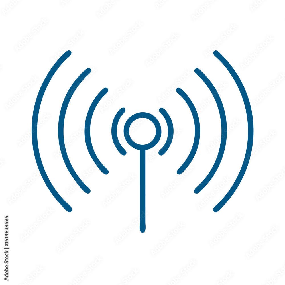 Poster file folder icon in simple outline design for digital use