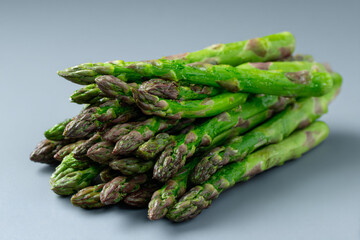 a bunch of asparagus spears on a table